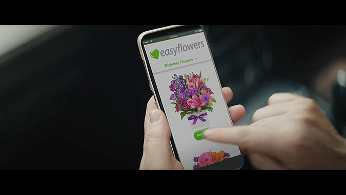 澳大利亚EasyFlowers线上花卉创意广告 容易忘记